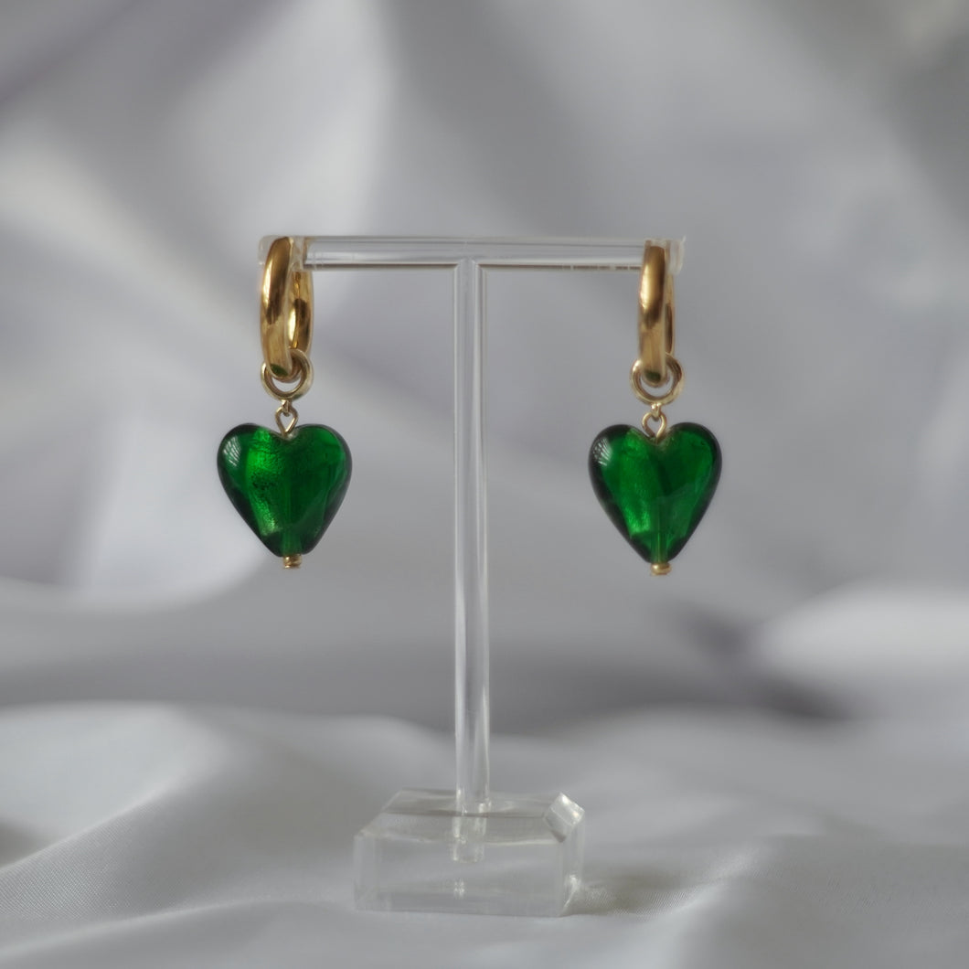 Aros “Corazón Verde”